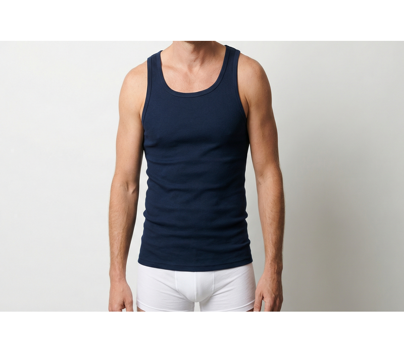 heren singlet M3000 donkerblauw voordeelpack