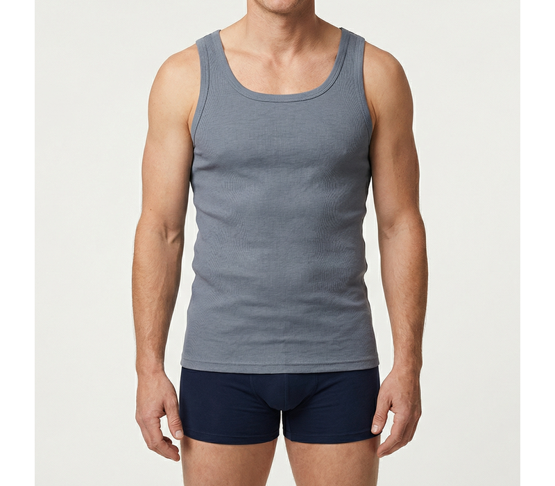 Beeren Heren Singlet M3000 Donkergrijs 2-Pack