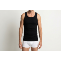 heren singlet M3000 zwart 2-Pack