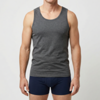 heren singlet M55 zwart voordeelpack
