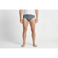 heren slip met gulp grijs, M3000 2-Pack