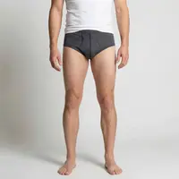 heren slip met gulp zwart M55 2-Pack