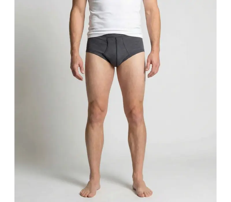 heren slip met gulp zwart M55 2-Pack