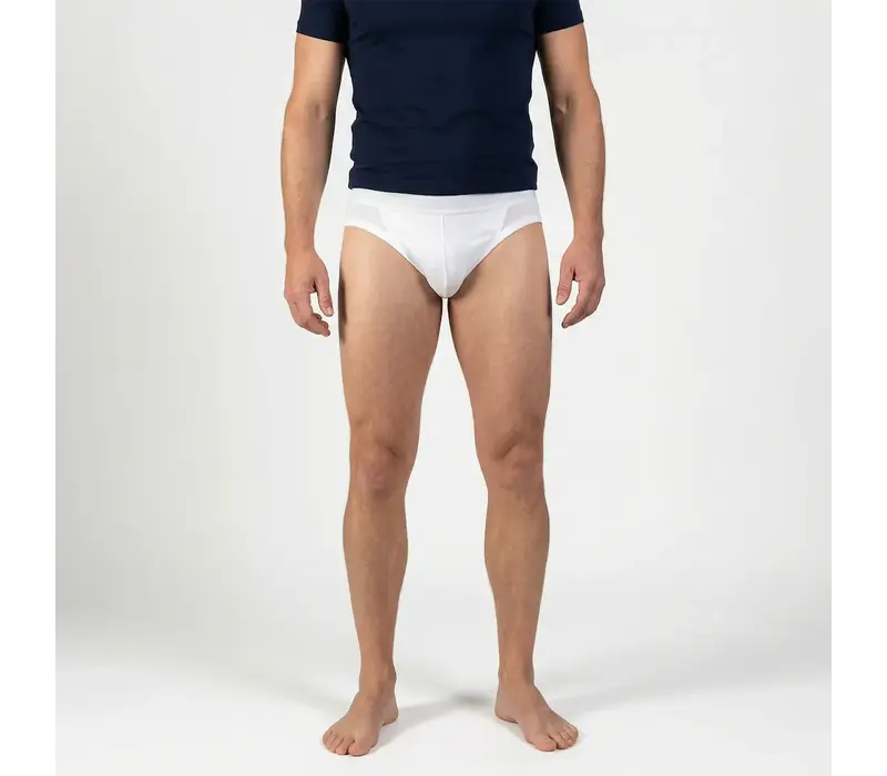 heren sportslip zonder gulp comfort feeling wit voordeelpack