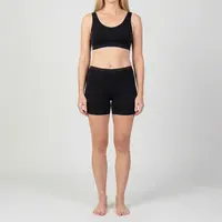 dames boxer softly zwart 2-Pack