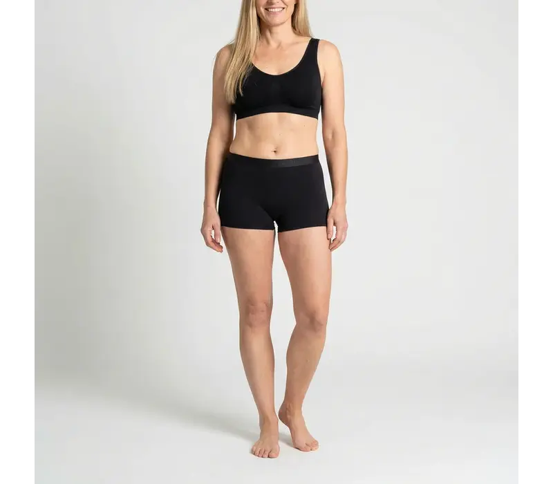 dames boxer beeren young zwart 2-Pack