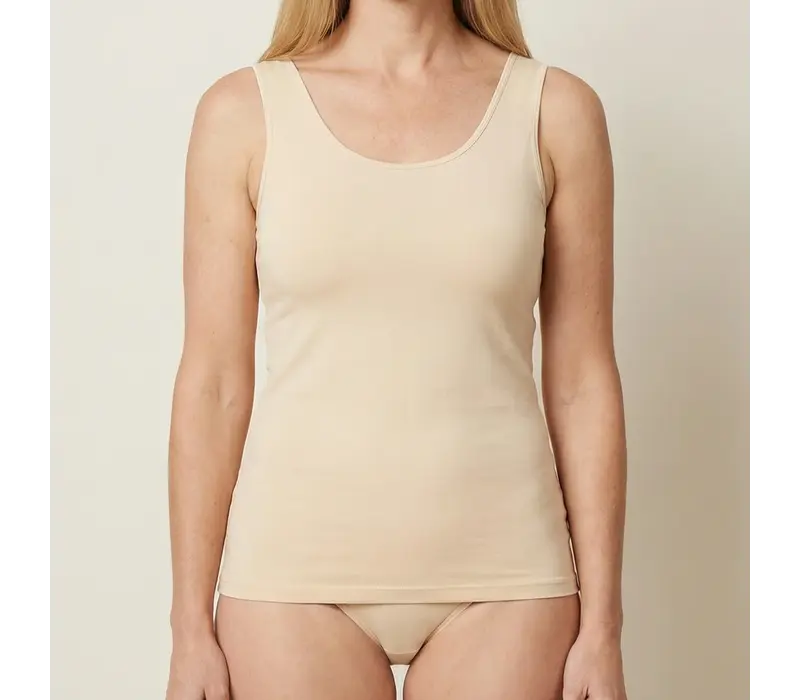 dames comfort feeling hemd Beige 2-Pack