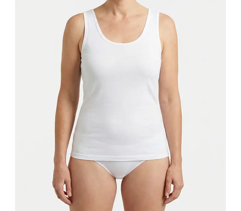 dames hemd briljant wit 2-Pack