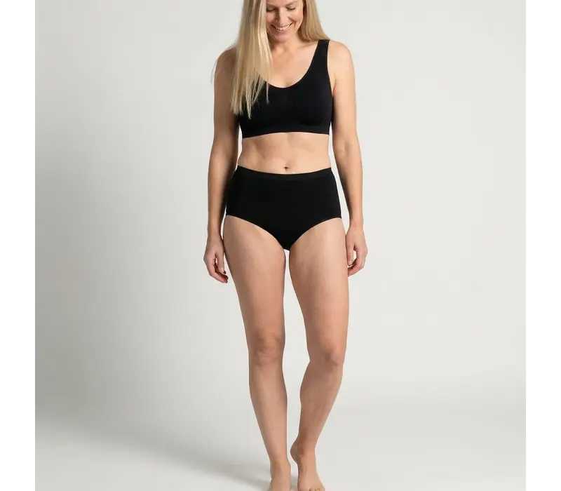 dames maxislip comfort feeling zwart 2-Pack