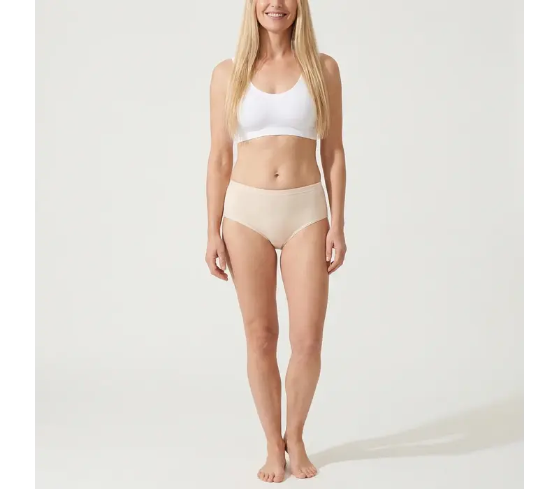Beeren Dames Midislip Briljant Huidskleur 2-Pack