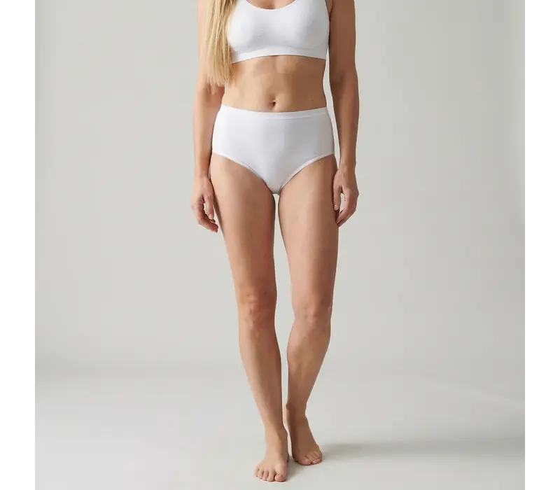 dames midislip briljant wit 2-Pack