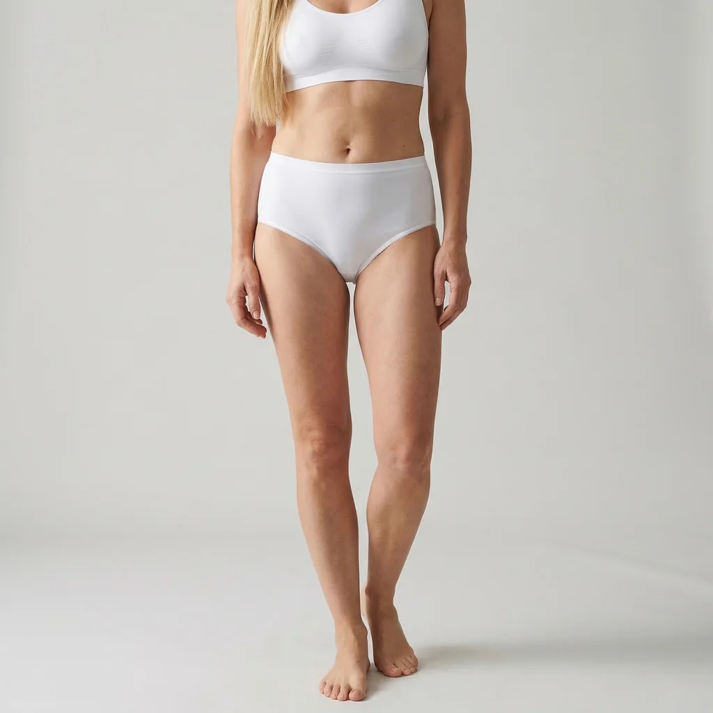 Beeren Dames Midislip Briljant Wit 2-Pack