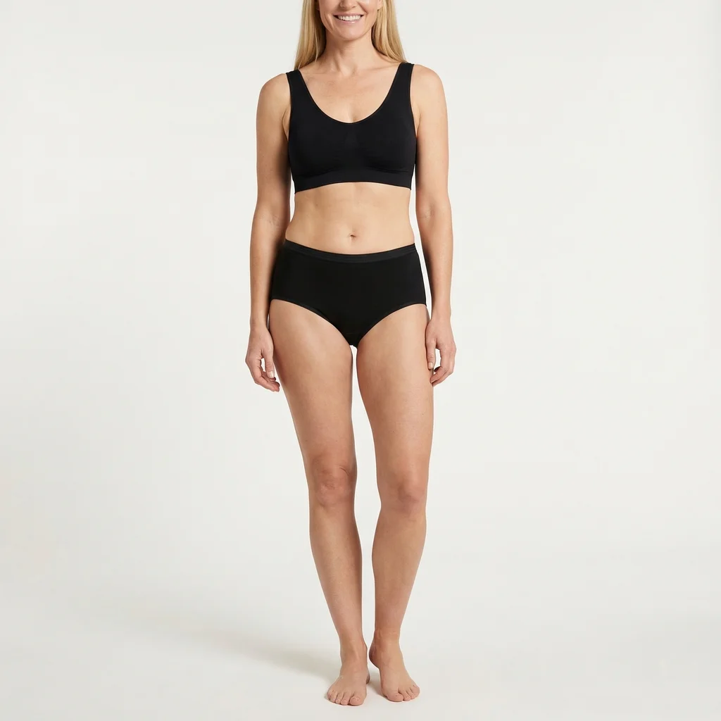 Beeren Dames Midislip Comfort Feeling Zwart 2-Pack