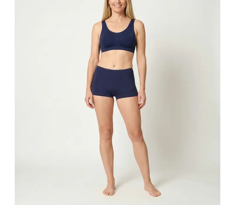 dames short elegance donkerblauw voordeelpack