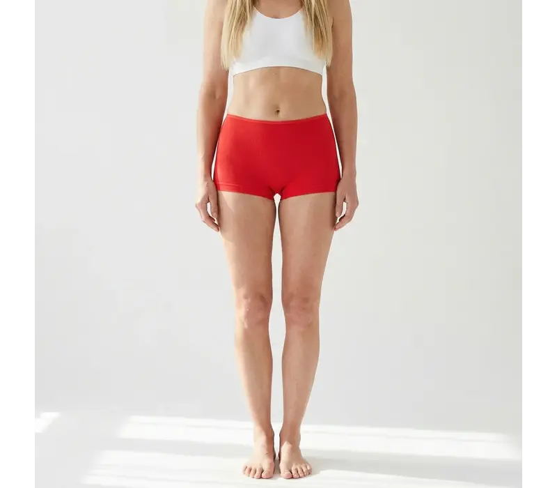 dames short elegance rood 2-Pack