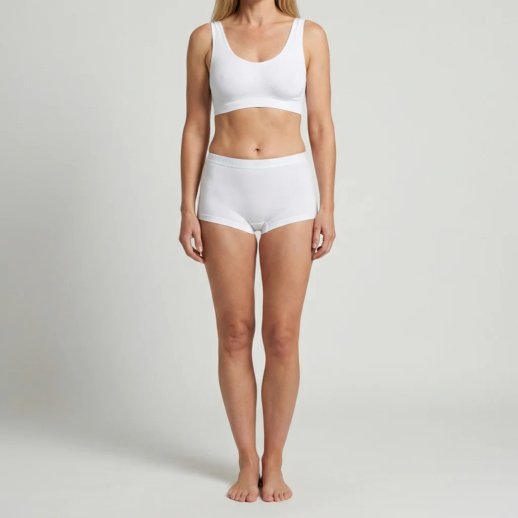 Beeren Dames Young Short Wit voordeelpack