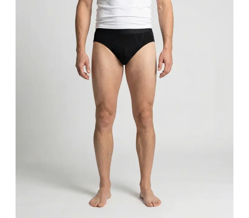 heren sportslip zonder gulp beeren young zwart 2-Pack