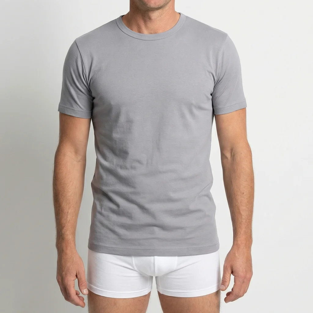 Beeren Heren T-Shirt M3000 Grijs 2-Pack