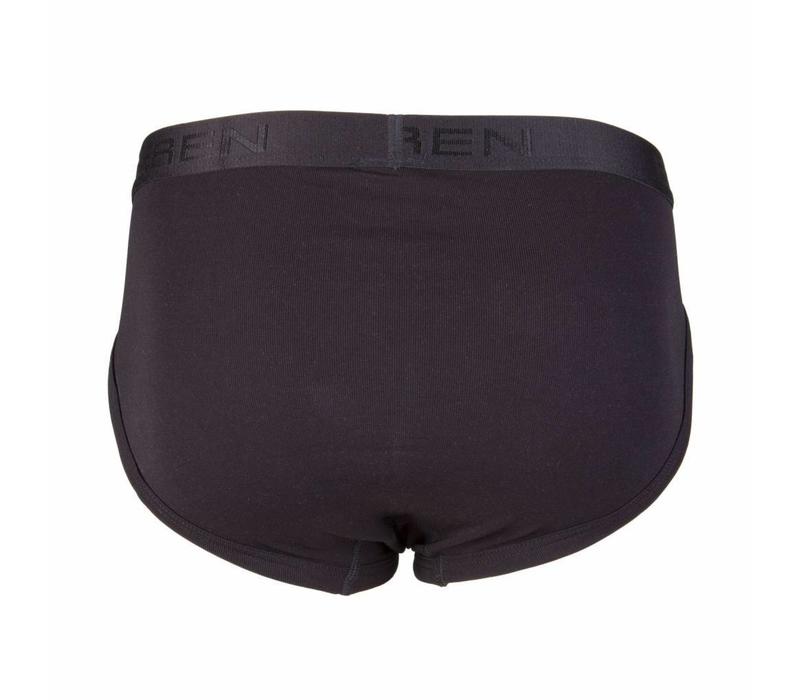 heren sportslip zonder gulp beeren young zwart 2-Pack