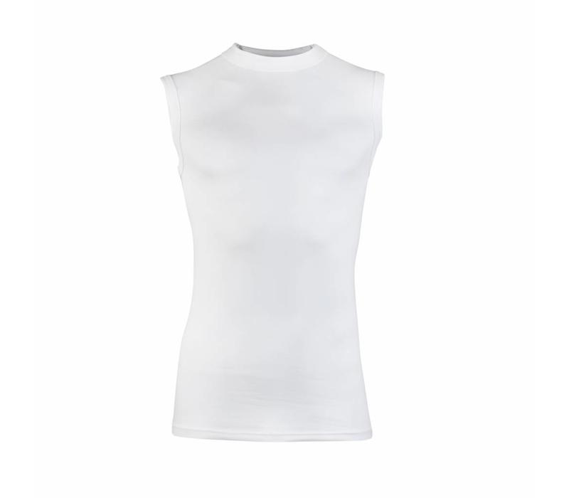 heren mouwloos comfort feeling hemd wit 2-Pack