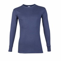 heren T-shirt lange mouw M3000 donkerblauw 2-Pack