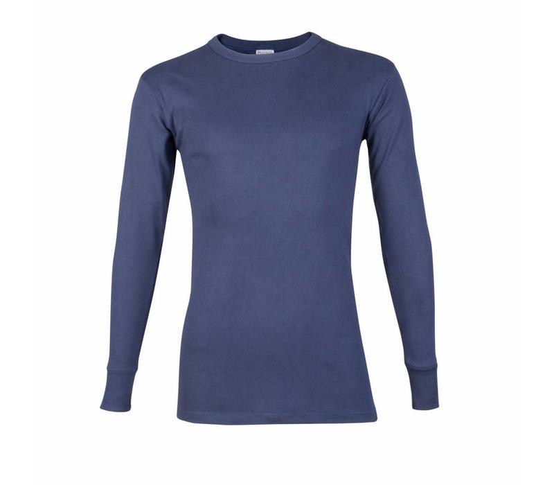 heren T-shirt lange mouw M3000 donkerblauw 2-Pack