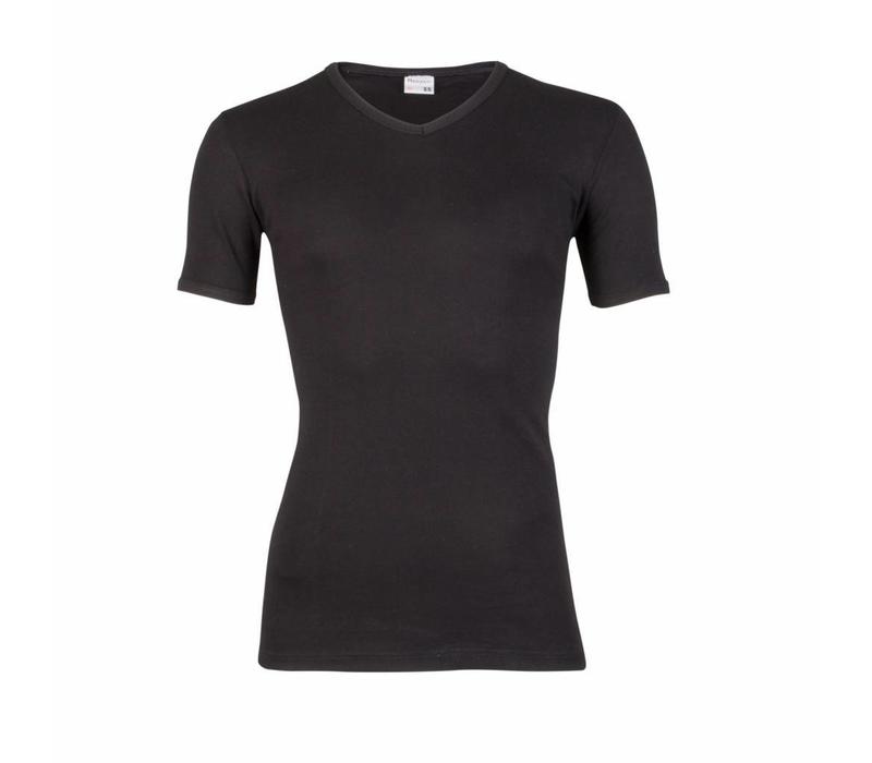 heren T-shirt V-hals M3000 zwart 2-Pack