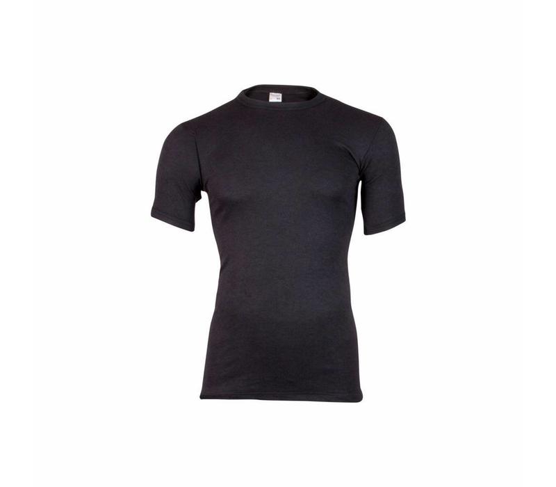 heren shirt korte mouw thermo zwart