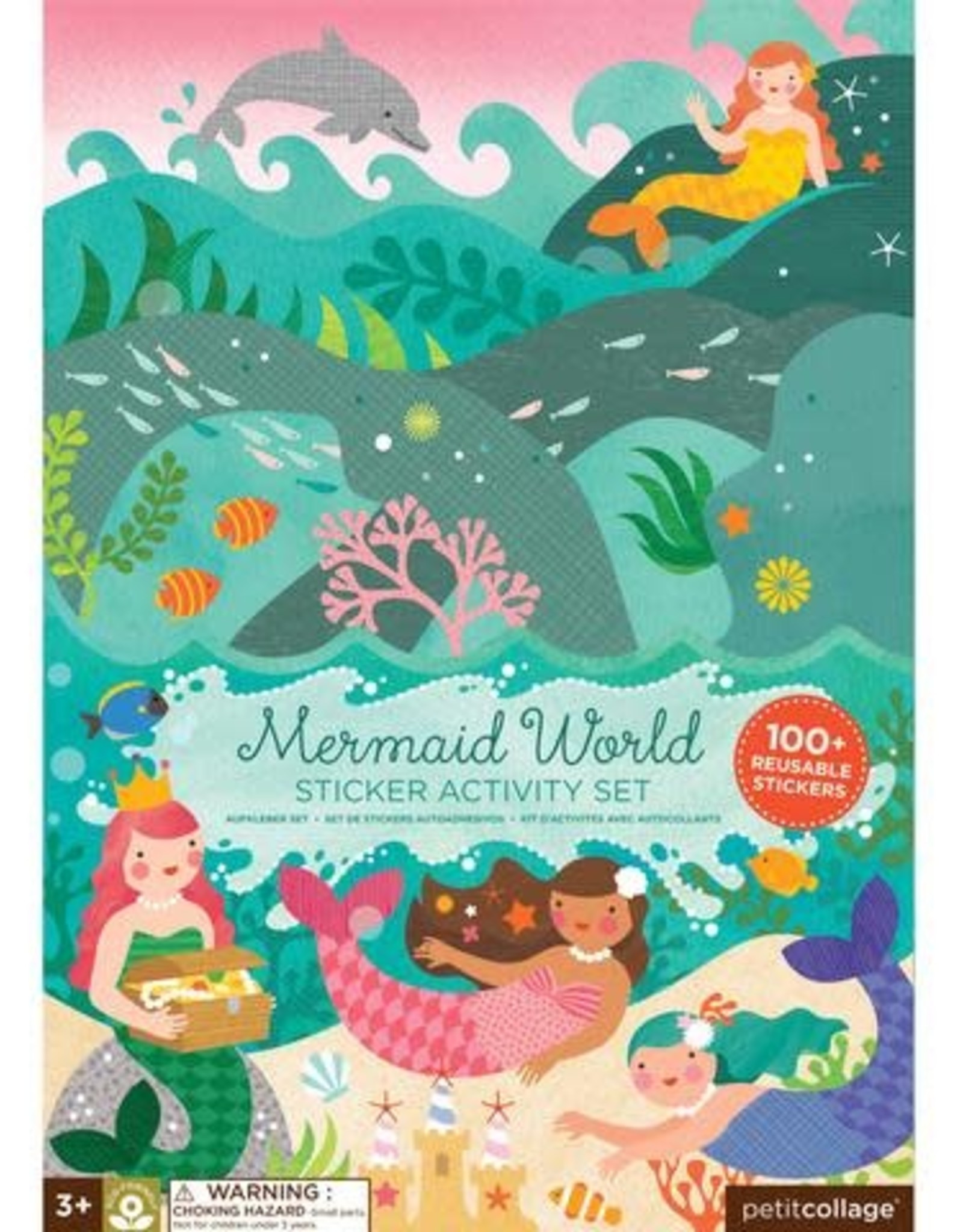 Petit Collage PTC122-Mermaid World Stickers