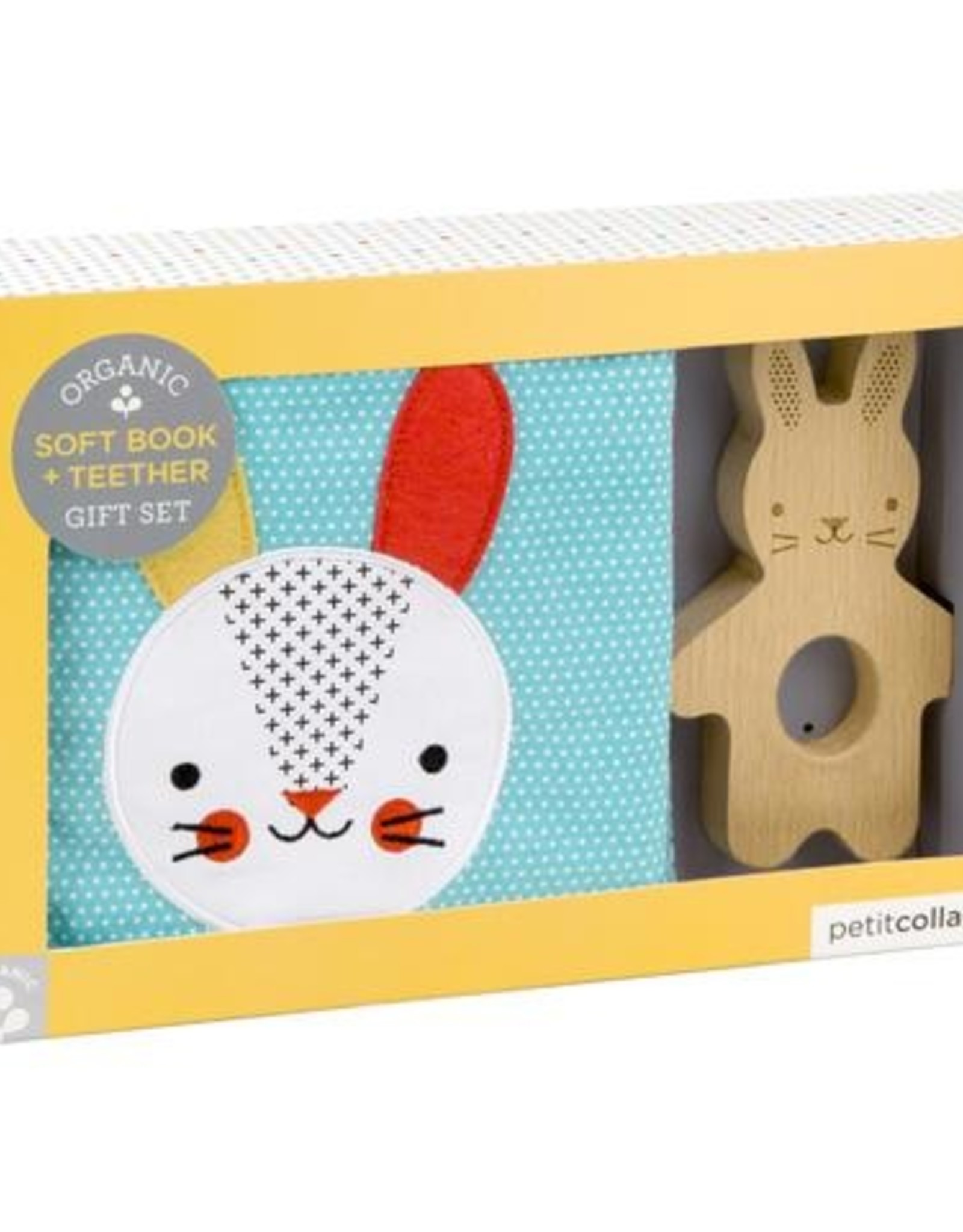 Petit Collage PTC199 SBS-Rabbit Soft Book and Teether