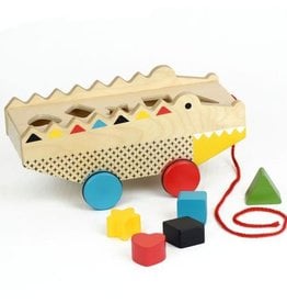 Petit Collage Alligator Wood Shape Sorter