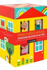 Petit Collage PTC233 Peek-a-Boo House Stacking Blocks Play Set