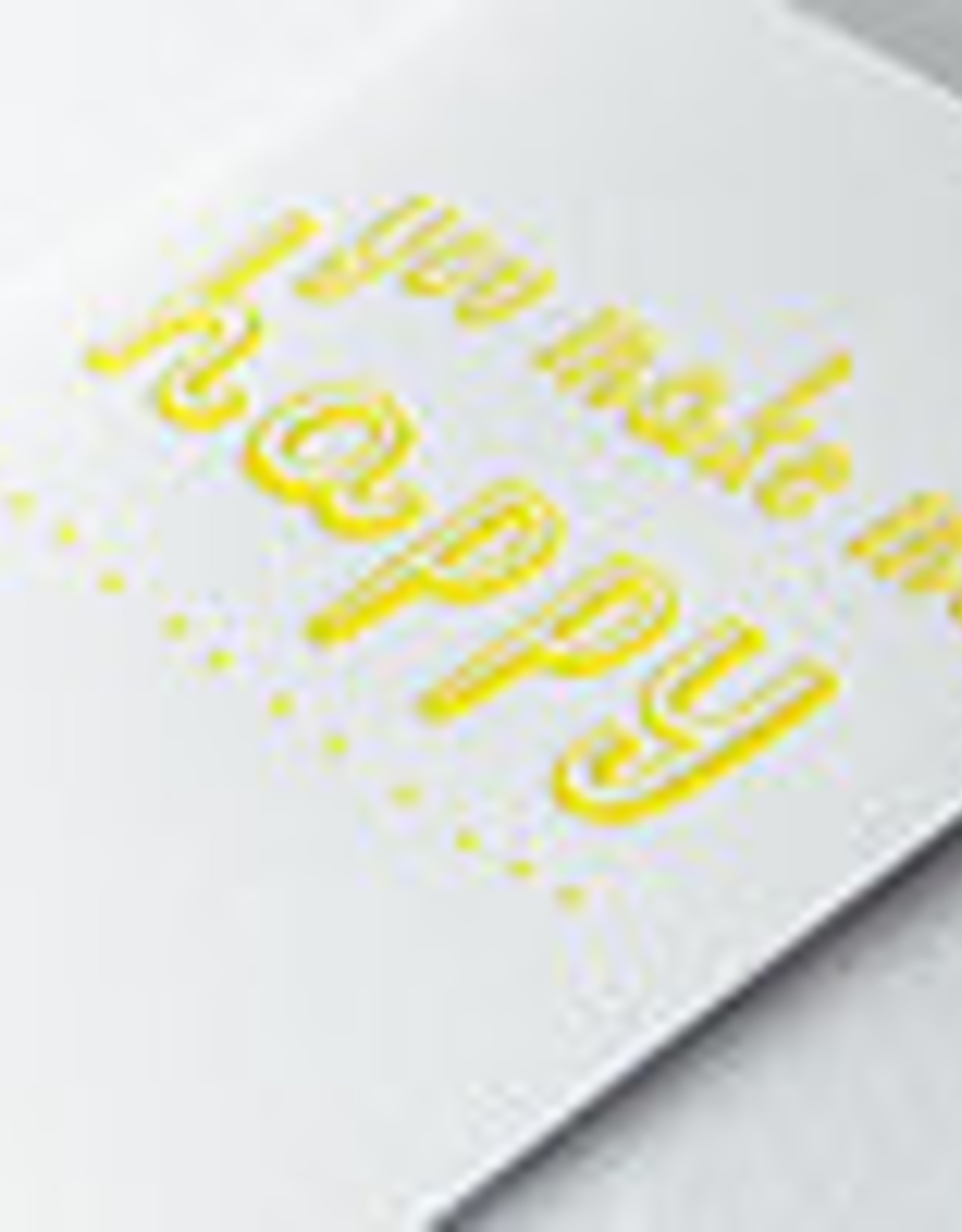 The Pear in Paper Letterpress - You make me happy