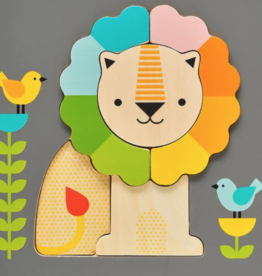 Petit Collage Little Lion Chunky Wood Puzzle