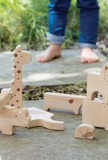 Petit Collage Safari Jumble Wooden Puzzle + Play Set