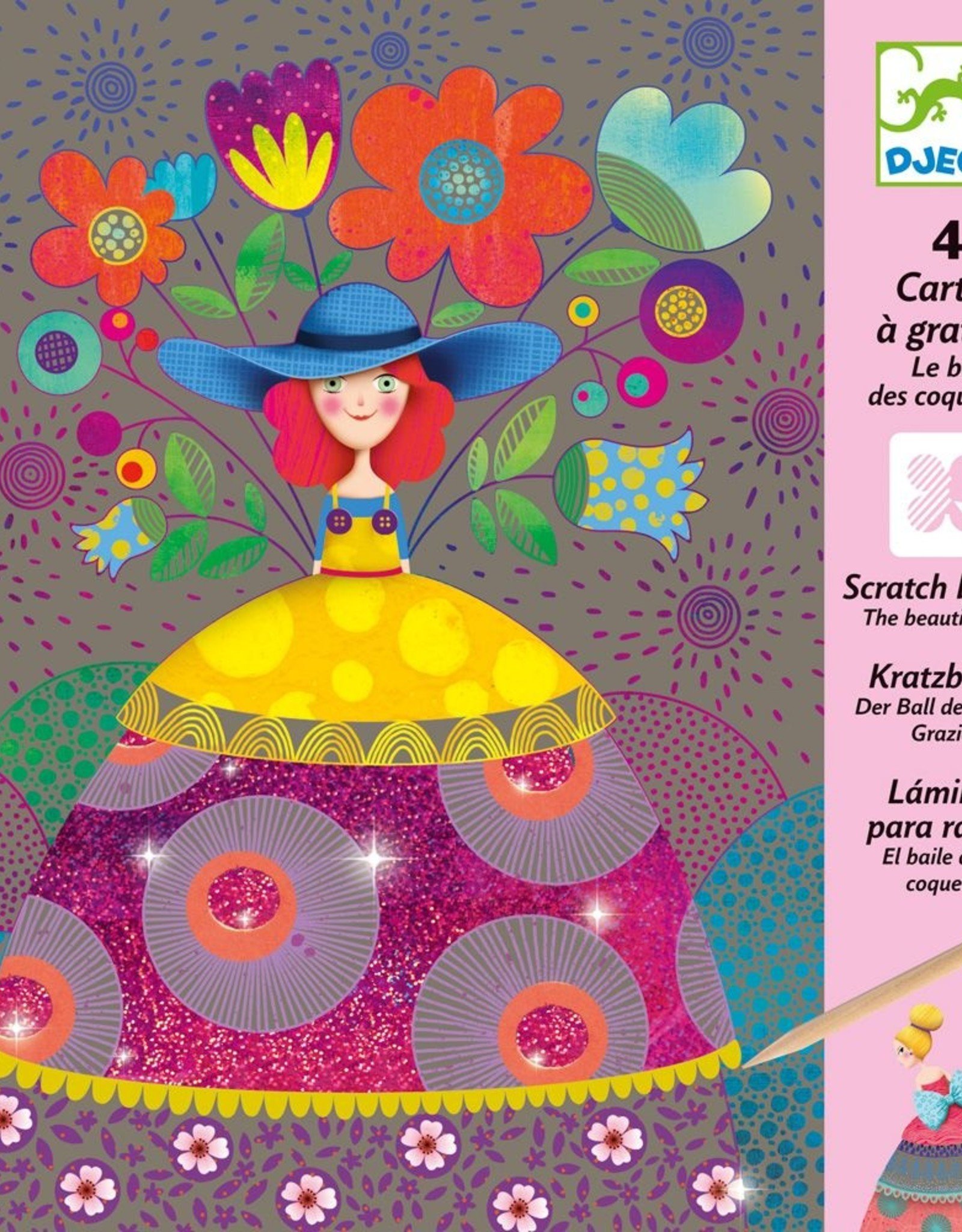 Djeco scratch cards - the beauties' ball