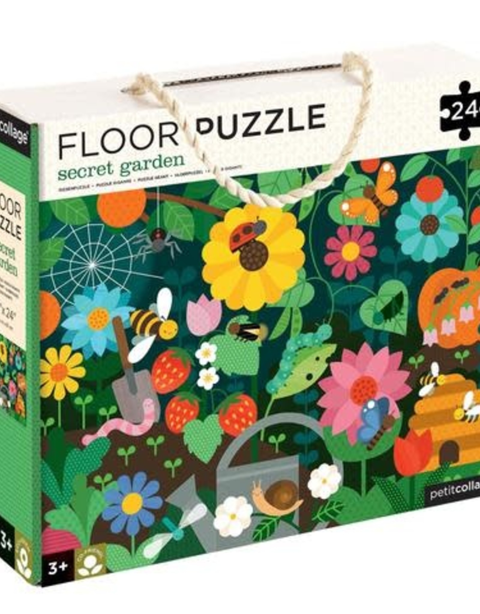 Petit Collage PTC254 FP-Secret Garden Floor Puzzle