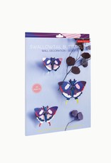 Studioroof Set of 3 - Swallowtail butterflies Studioroof Set of 3 - Swallowtail butterflies