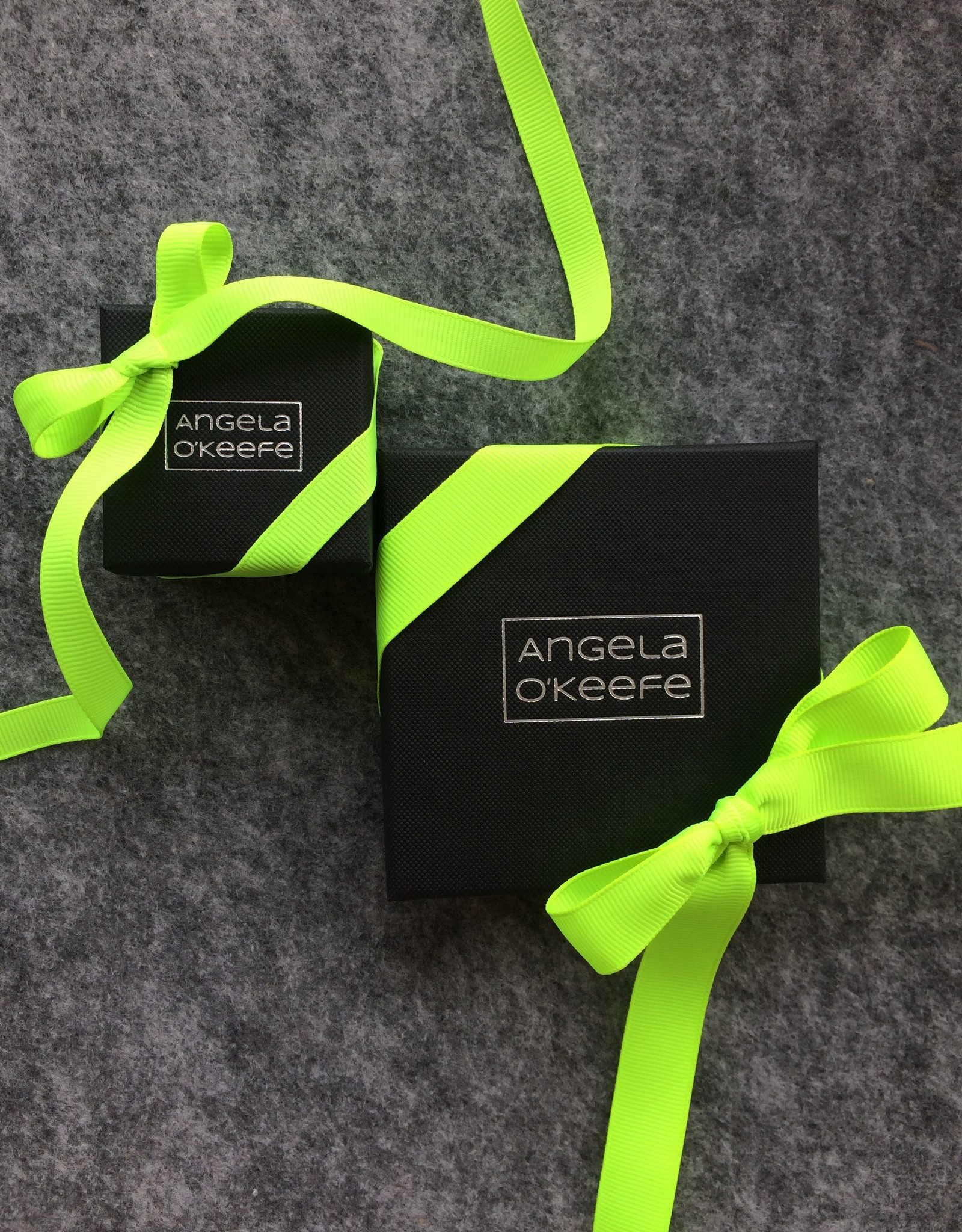 Angela O'Keefe AOK 2 Omega necklace with Urban Geode pendant (black)