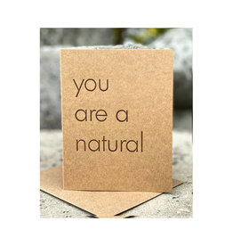 The Pear in Paper Letterpress - You are a natural