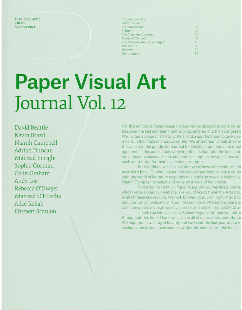 Paper Visual Art Journal 12 The Glucksman