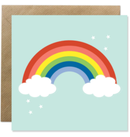 Bold Bunny Rainbow card