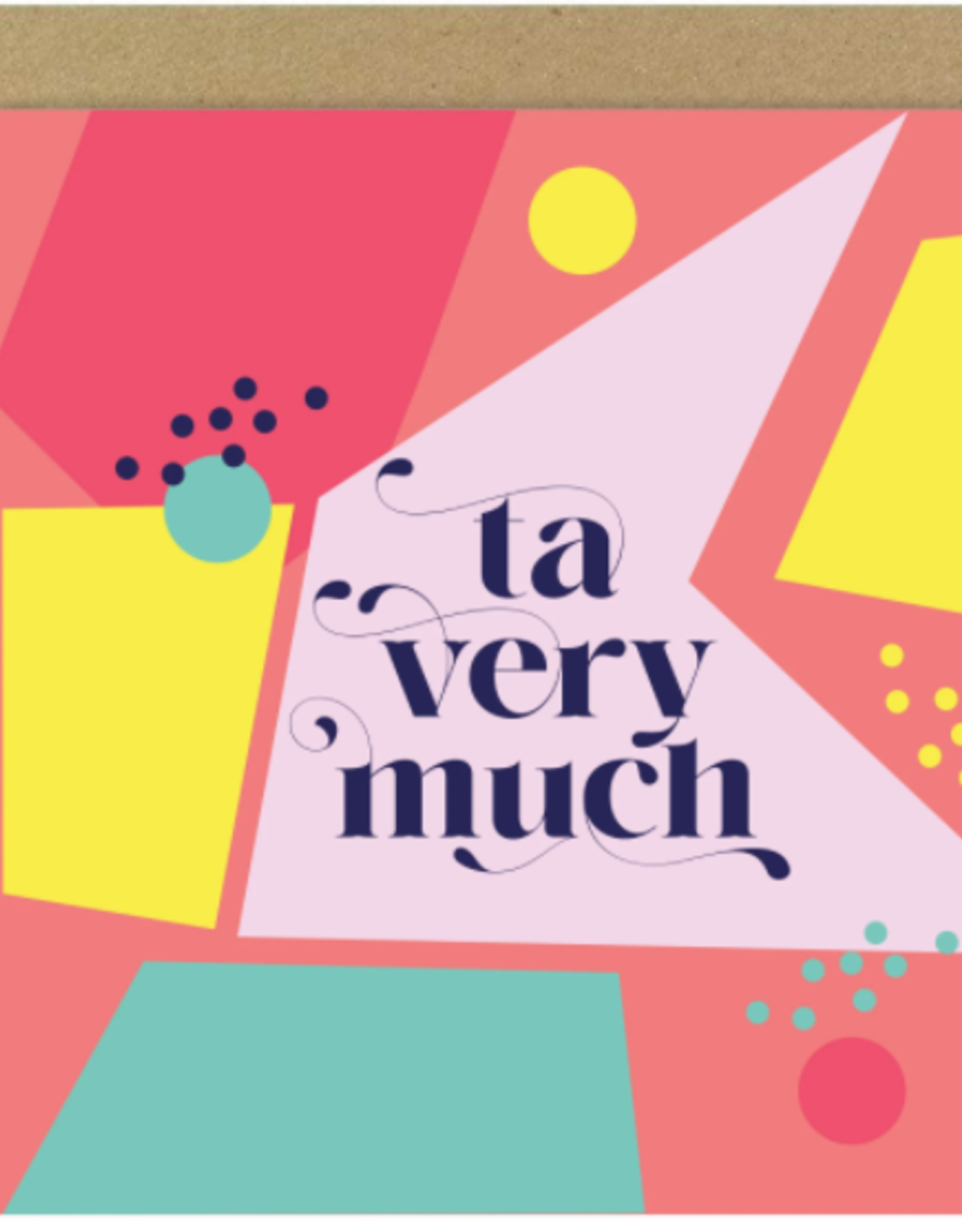 Bold Bunny Ta very much 'GEOMETRICA' | Bold Bunny Card
