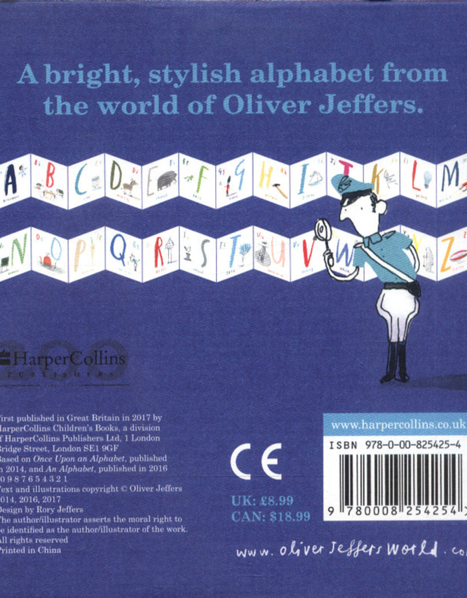 HarperCollins An Alphabet Fold Out A-Z Oliver Jeffers (Board Book)