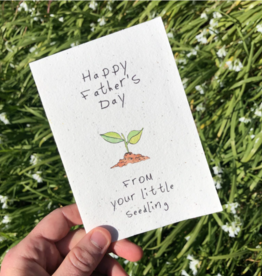Weird Watercolours Father's Day Wildflower Plantable Card