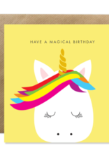 Bold Bunny Have a Magical Birthday Unicorn