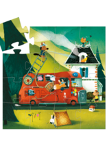 Djeco Silhouette puzzle - the fire truck 16 pcs