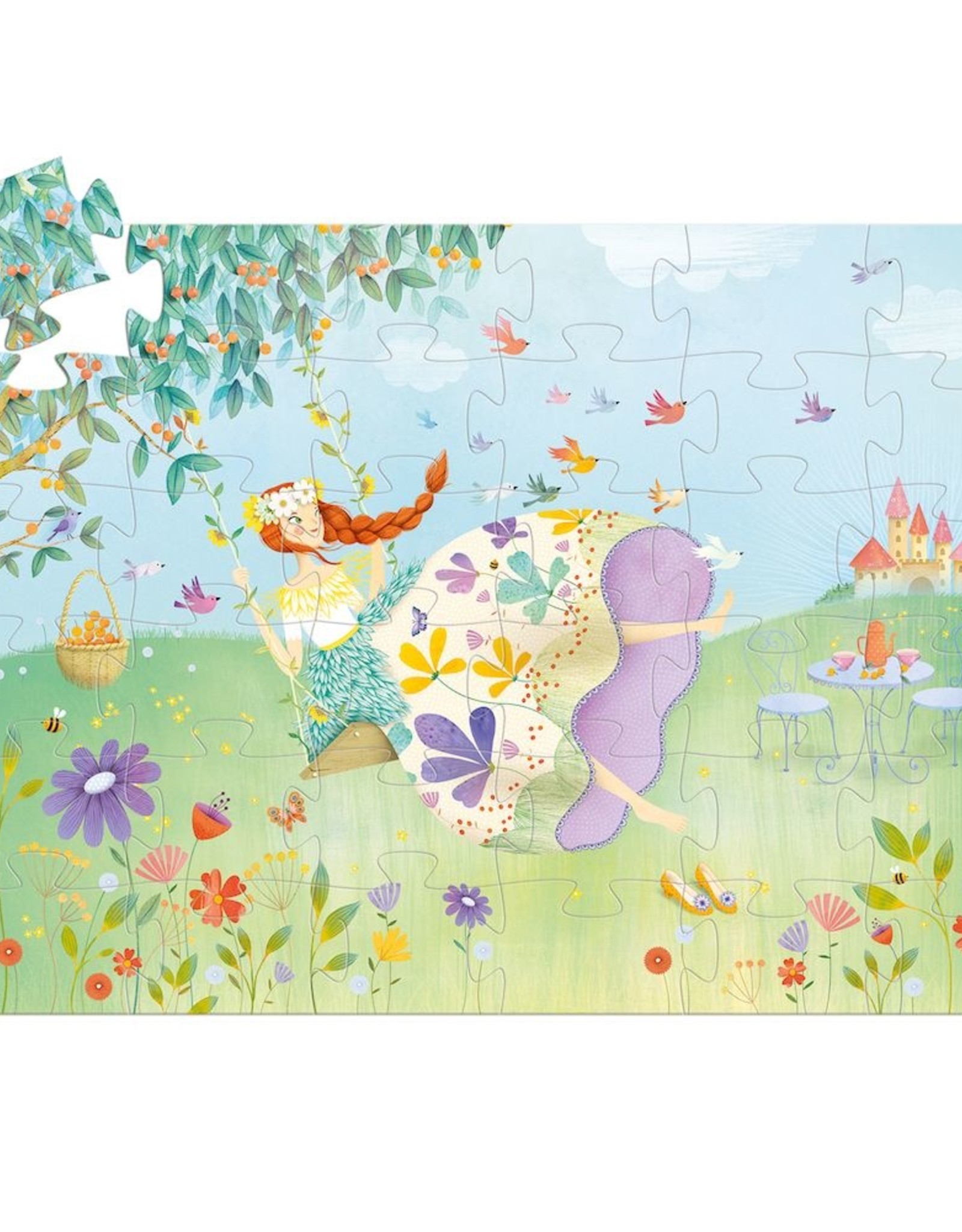 Djeco Silhouette Puzzle - the princess of Spring
