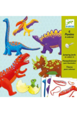 Djeco Jumping jacks to colour in - Dino