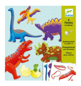 Djeco Jumping jacks to colour in - Dino